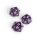 Vivid Heavy Metal D20 Dice - Midnight Plum