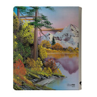 Bob Ross Mighty Mountain Lake 9-Pocket Zippered PRO-Ordner