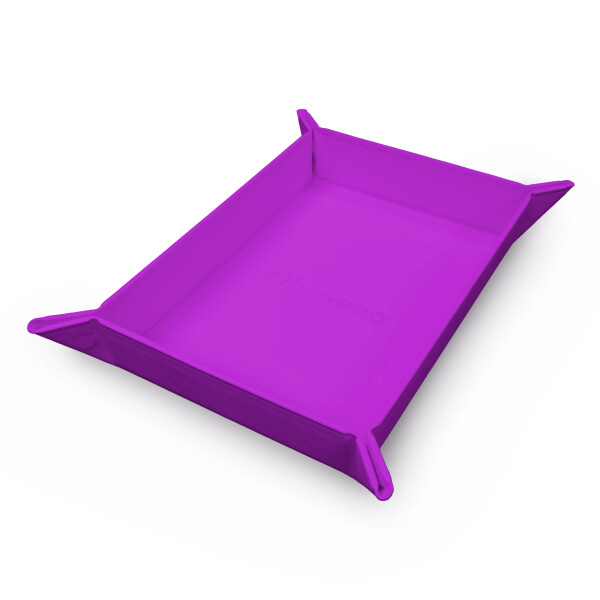 Vivid Magnetic Foldable Dice Tray: Purple