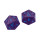 Phandelver Campaign 2D20 Heavy Metal Dice "Royal Purple and Sky Blue" for Dungeons & Dragons