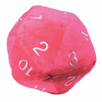 Jumbo D20 Novelty Dice Plush: Hot Pink