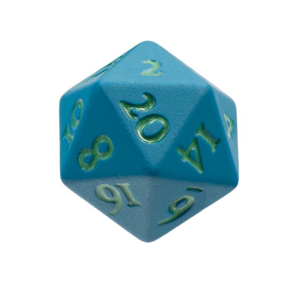 Vivid Heavy Metal Dice: Teal