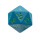 Vivid Heavy Metal Dice: Teal