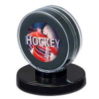 Black Base Puck Display