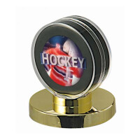 Gold Base Puck Display