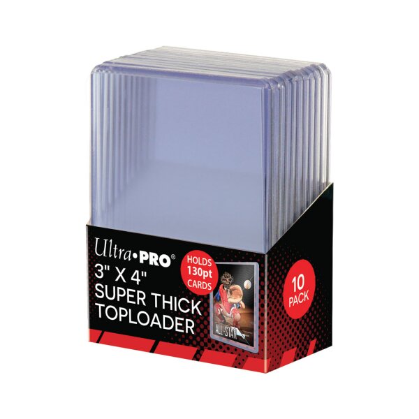 3" X 4" Super Thick 130PT Toploader 10ct