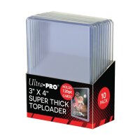 3" X 4" Super Thick 120PT Toploader 10ct