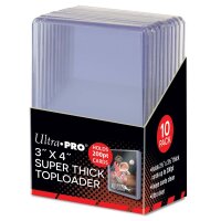 3" x 4" Super Thick 200PT Toploader 10ct