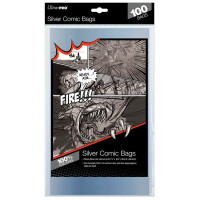 Silver Size 7-1/4" X 10-1/2" Comic Bags