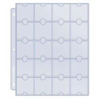 20-Pocket Platinum Page for Coins and Tokens