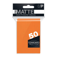 PRO-Matte 50ct Standardck Protector® sleeves: Orange