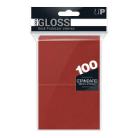 PRO-Gloss 100ct Standardck Protector&reg; sleeves: Red