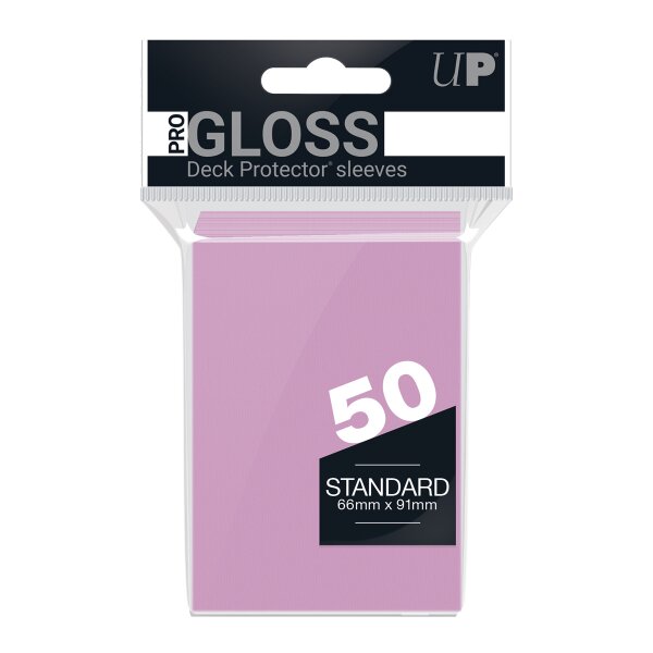 PRO-Gloss 50ct Standardck Protector® sleeves: Pink