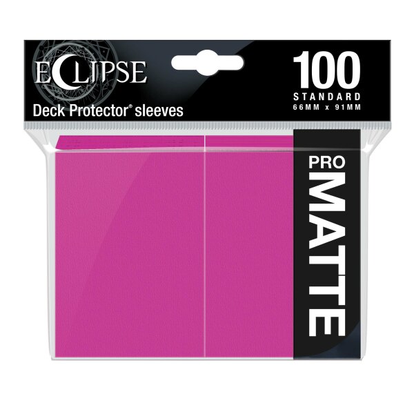 Eclipse Matte Standard Sleeves: Hot Pink