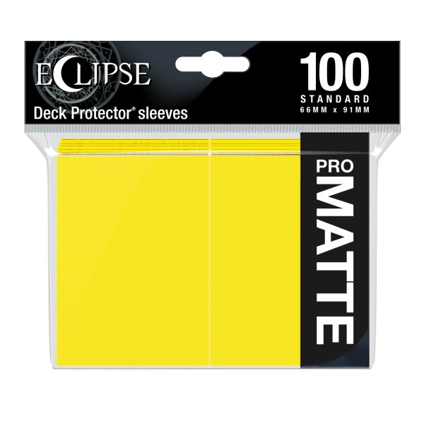 Eclipse Matte Standard Sleeves: Lemon Yellow