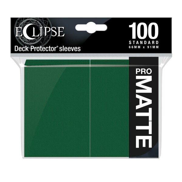 Eclipse Matte Standard Sleeves: Forest Green