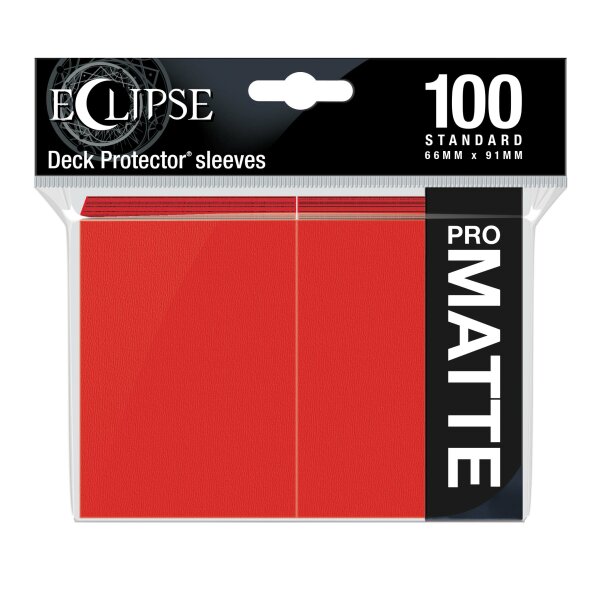 Eclipse Matte Standard Sleeves: Apple Red