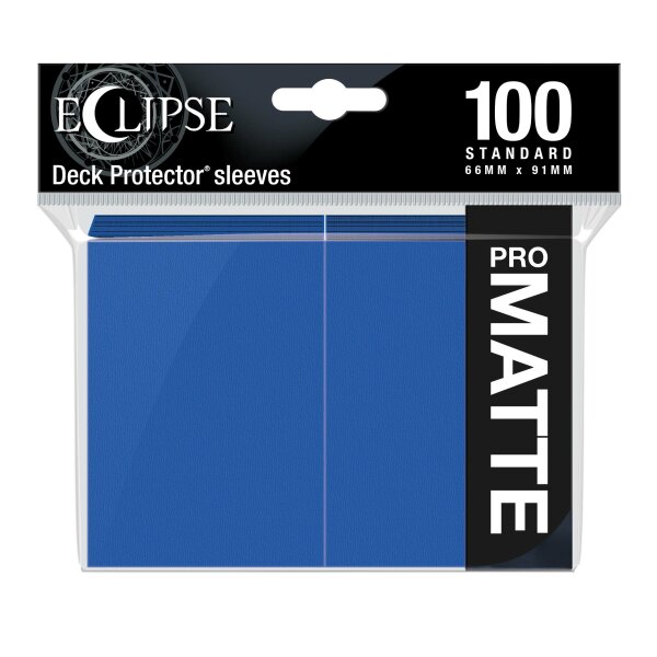 Eclipse Matte Standard Sleeves: Pacific Blue