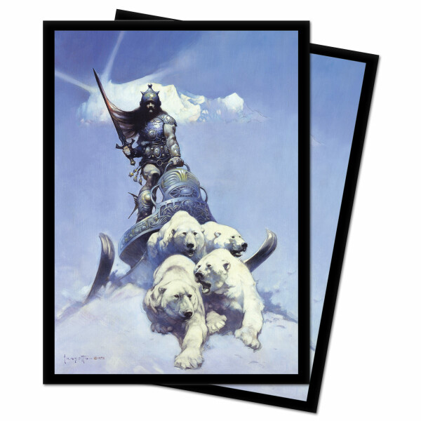 Silver Warrior Standard Sizeck Protectors by Frank Frazetta 100ct