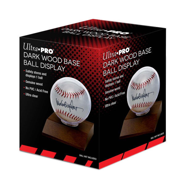 Baseball Dark Wood Holder