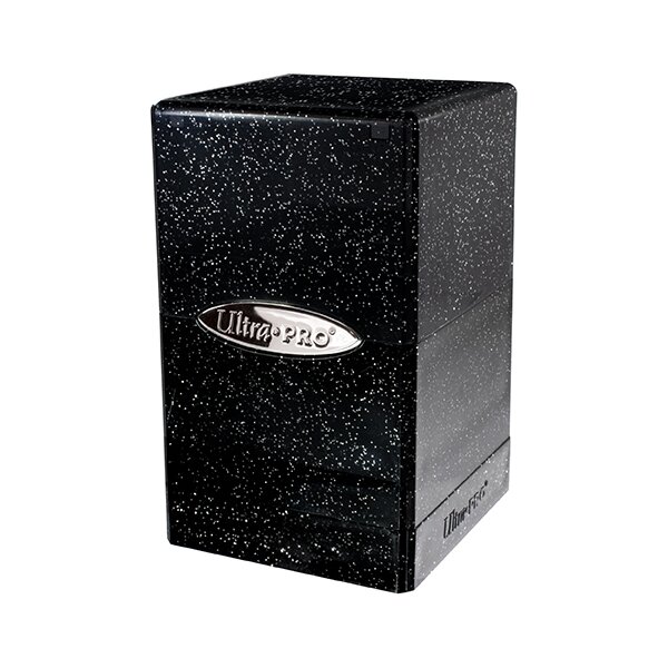 Satin Tower Glitter Black