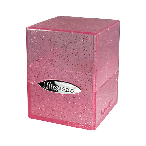 Satin Cube Glitter Pink