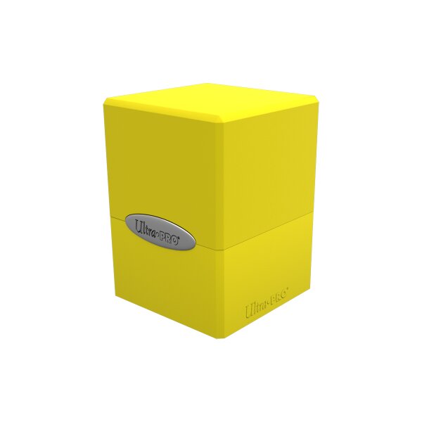 Satin Cube - Lemon Yellow