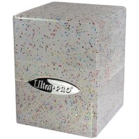 Satin Cube Glitter Clear