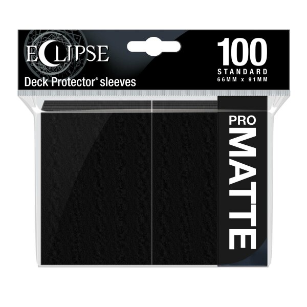 Eclipse Matte Standard Sleeves: Jet Black