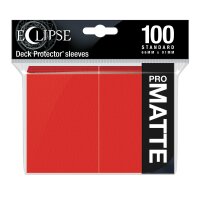 Eclipse Matte Standard Sleeves: Apple Red