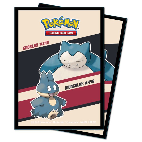 Snorlax & Munchlax 65ctck Protectors for Pokémon