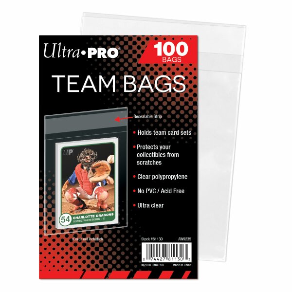 Team Bags Resealable Sleeves