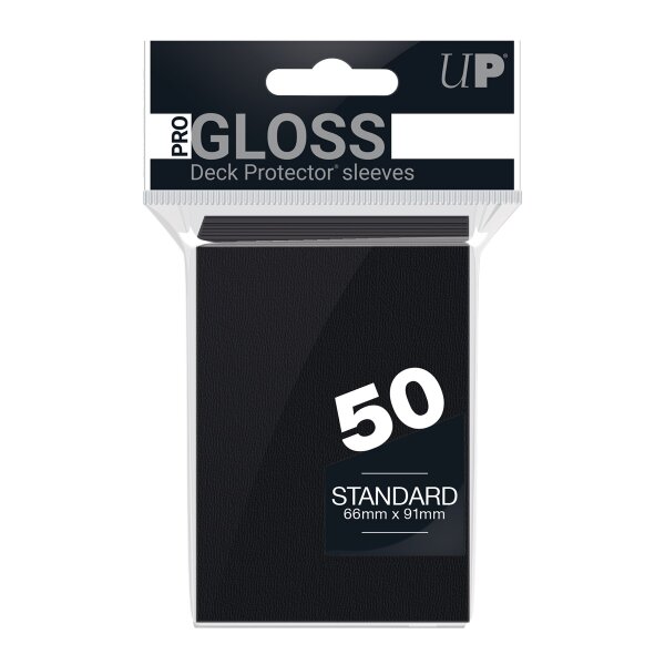 PRO-Gloss 50ct Standardck Protector® sleeves: Black