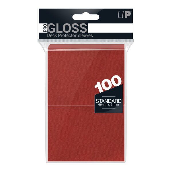 PRO-Gloss 100ct Standardck Protector® sleeves: Red