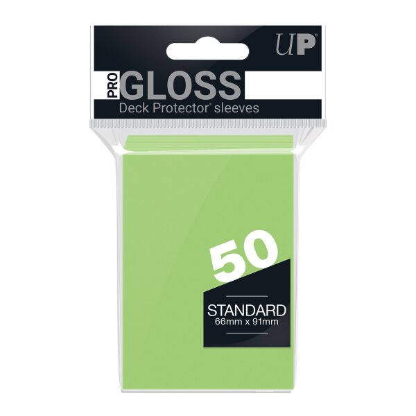 PRO-Gloss 50ct Standardck Protector® sleeves: Lime Green