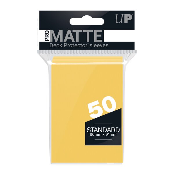 PRO-Matte 50ct Standardck Protector® sleeves: Yellow