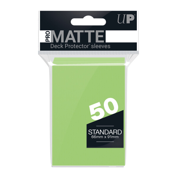 PRO-Matte 50ct Standardck Protector® sleeves: Lime Green