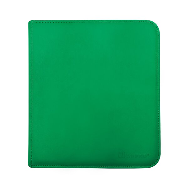 Vivid 12-Pocket Zippered PRO-Binder: Green