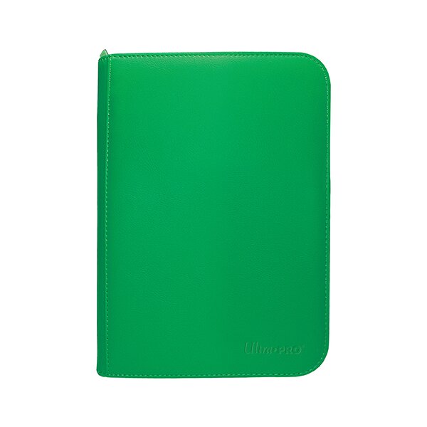 Vivid 4-Pocket Zippered PRO-Binder: Green