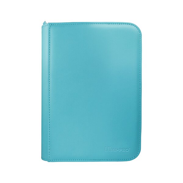 Vivid 4-Pocket Zippered PRO-Binder: Light Blue