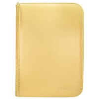 Vivid 4-Pocket Zippered PRO-Binder: Yellow