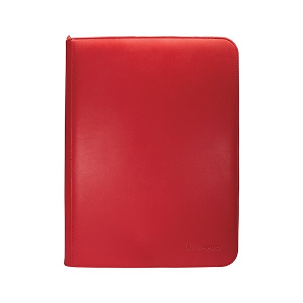 Vivid 9-Pocket Zippered PRO-Binder: Red