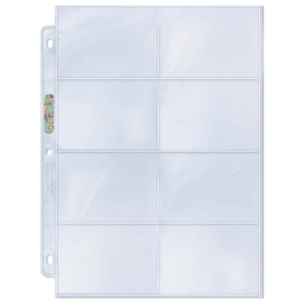 8-Pocket Platinum Page with 3-1/2" X 2-3/4"...