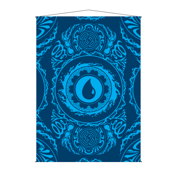 Mana 7 Wall Scroll Island for Magic: The Gathering