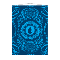 Mana 7 Wall Scroll Island for Magic: The Gathering