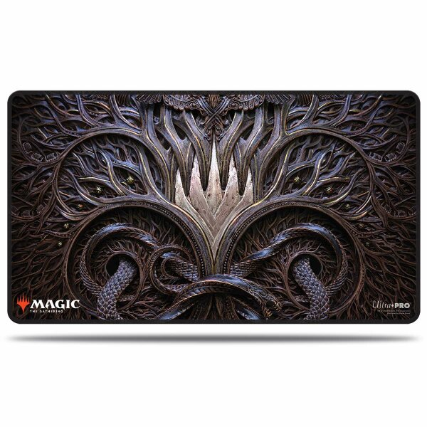 Kaldheim Stitched Playmat featuring Stylized Planeswalker...