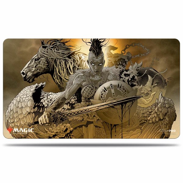 Kaldheim Playmat featuring Reidane, God of the Worthy for...