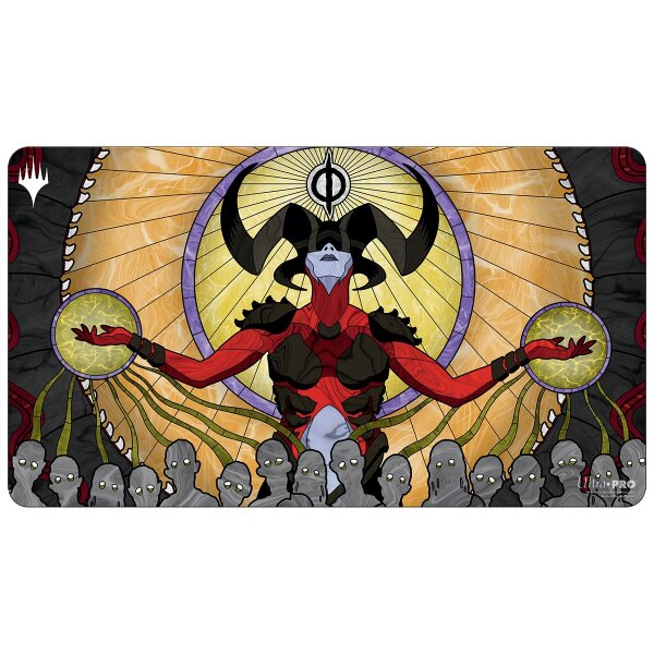 Dominaria United Playmat F featuring Sheoldred, the...