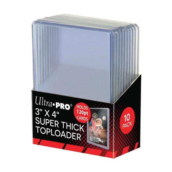 3" X 4" Super Thick 120PT Toploader 10ct