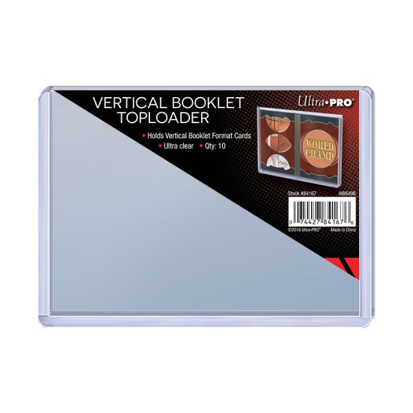 Vertical Booklet Toploader 10ct